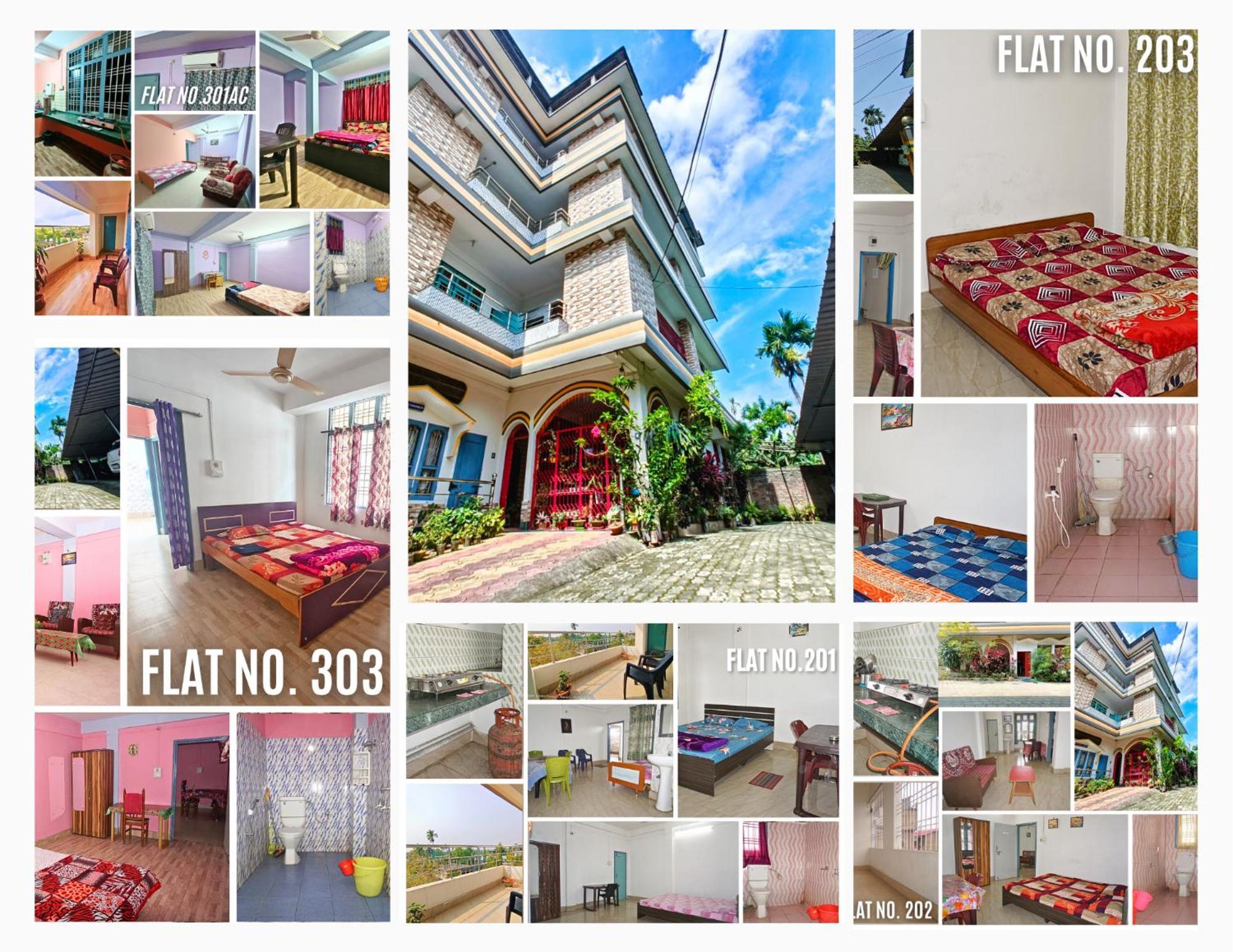 Taj Residency Holiday Homestay -Entire 1Bhk & 2Bhk Private Apartments -Call 767Ooo54Oo Jorhāt エクステリア 写真